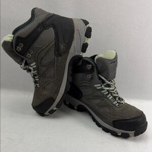 Hi-Tec Logan Mid Waterproof Boots Women’s Gray and Light Blue Hiking Boots